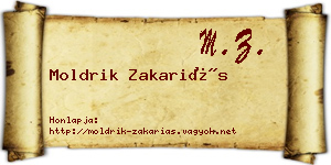 Moldrik Zakariás névjegykártya